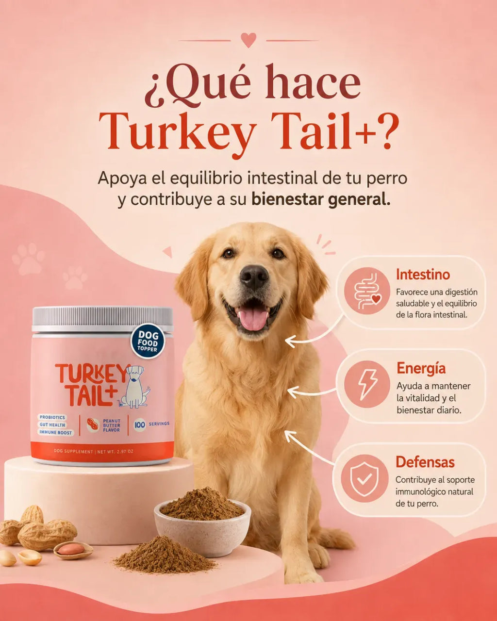 PROBIÓTICOS PARA PELUDOS - TURKEY TAIL +