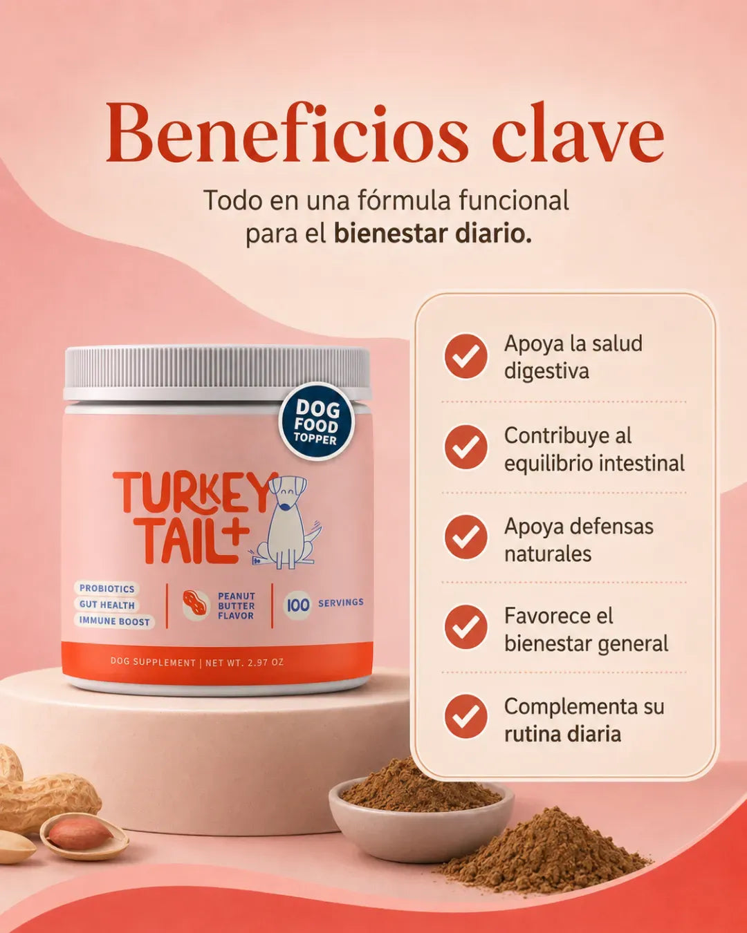 PROBIÓTICOS PARA PELUDOS - TURKEY TAIL +